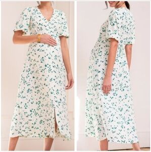 Seraphine V Neck Midi Maternity and Nursing Dress- Size 8